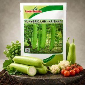 Krishna Bottle Gourd F1 Hybrid Laxmi Inputs (50 GM)