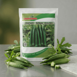 Sonal Gold F1 Hybrid Okra  Laxmi Inputs (500 GM)